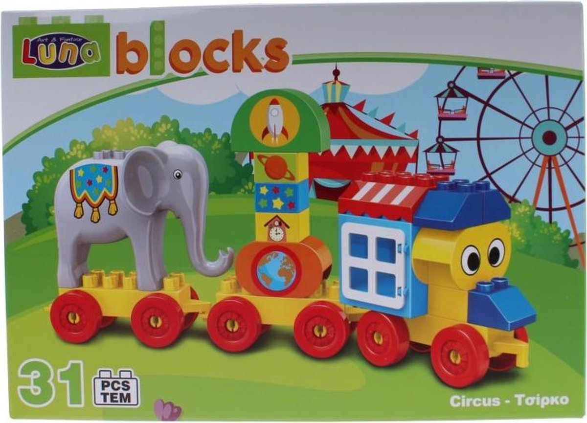 Blocks bouwset Circus 31-delig