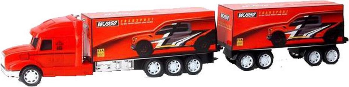 Luna Autotransporter Mega Truck Jongens 1:30 Rood 8-delig