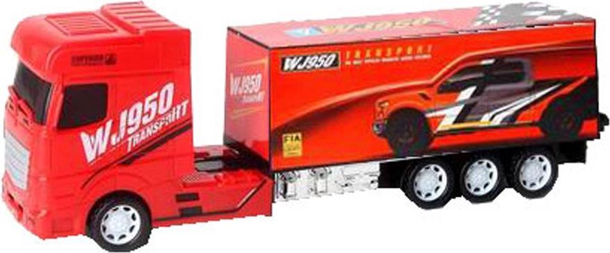 Luna Autotransporter Trucks Jongens 1:30 Rood 4-delig