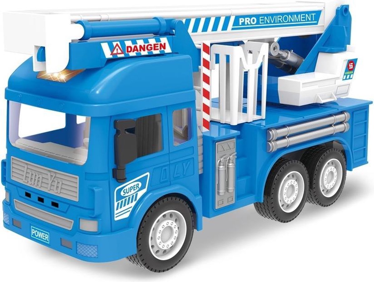 Luna Brandweerwagen Urban Jongens 33 X 22 Cm Blauw