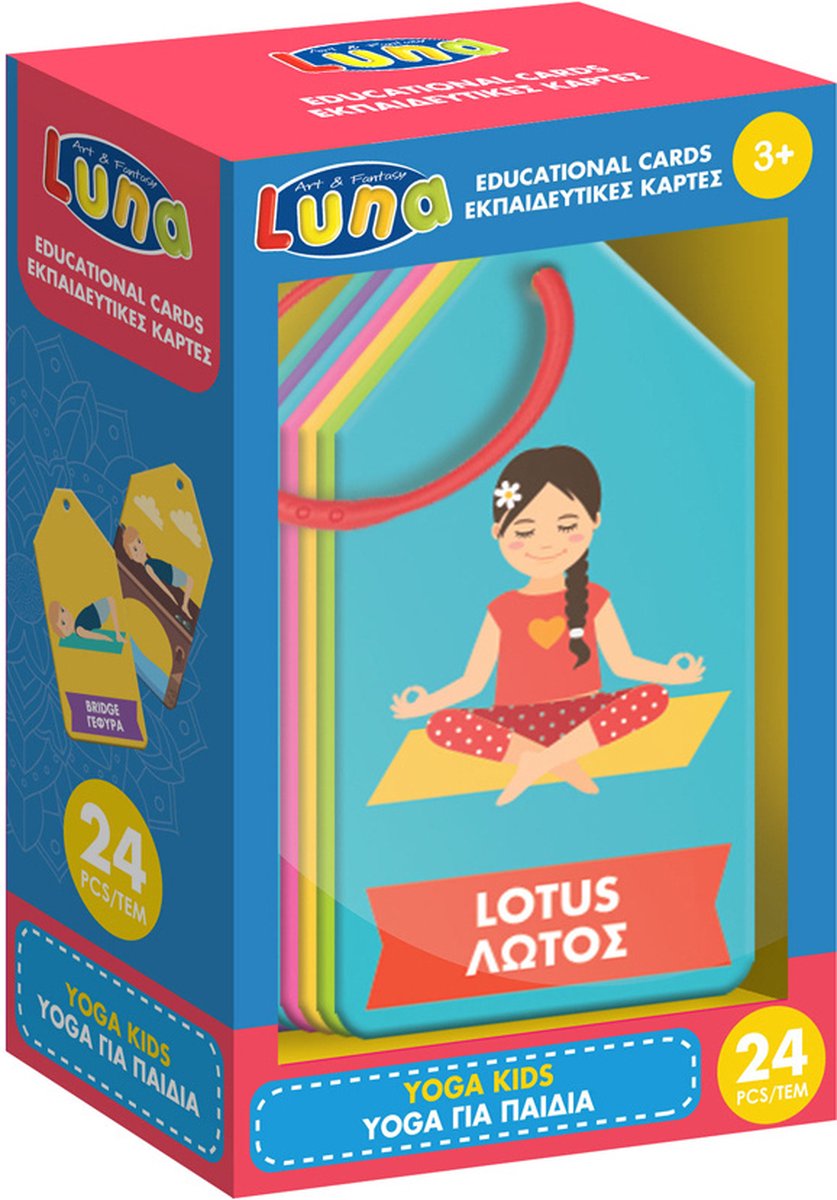 Luna Educatieve Kaarten Yoga Kids Junior 6 X 11 X 18 Cm