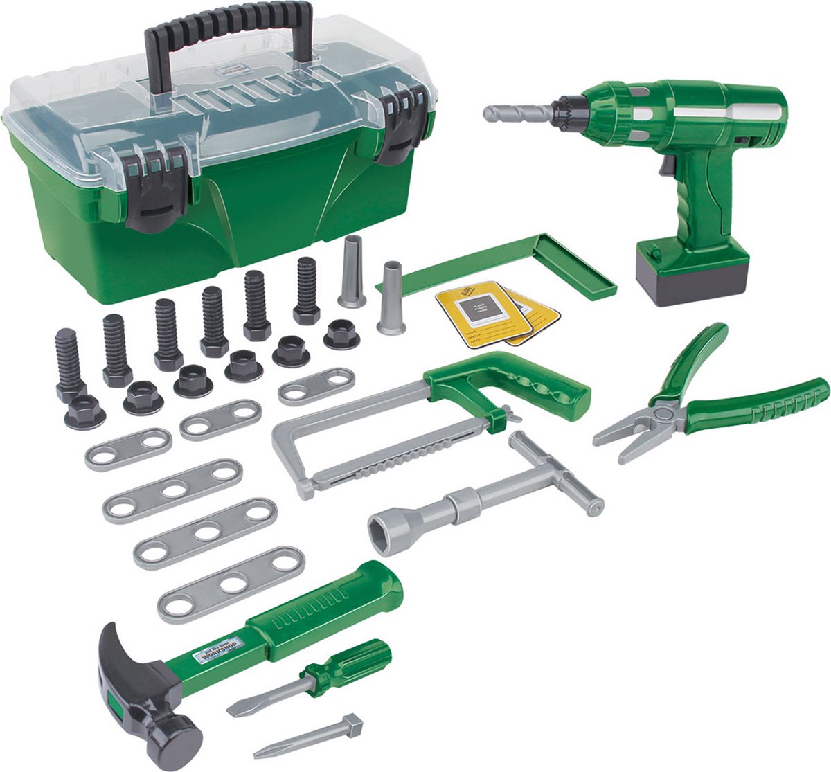 Luna Gereedschapskist Powertool Junior 32,5 Cm Groen 32-delig