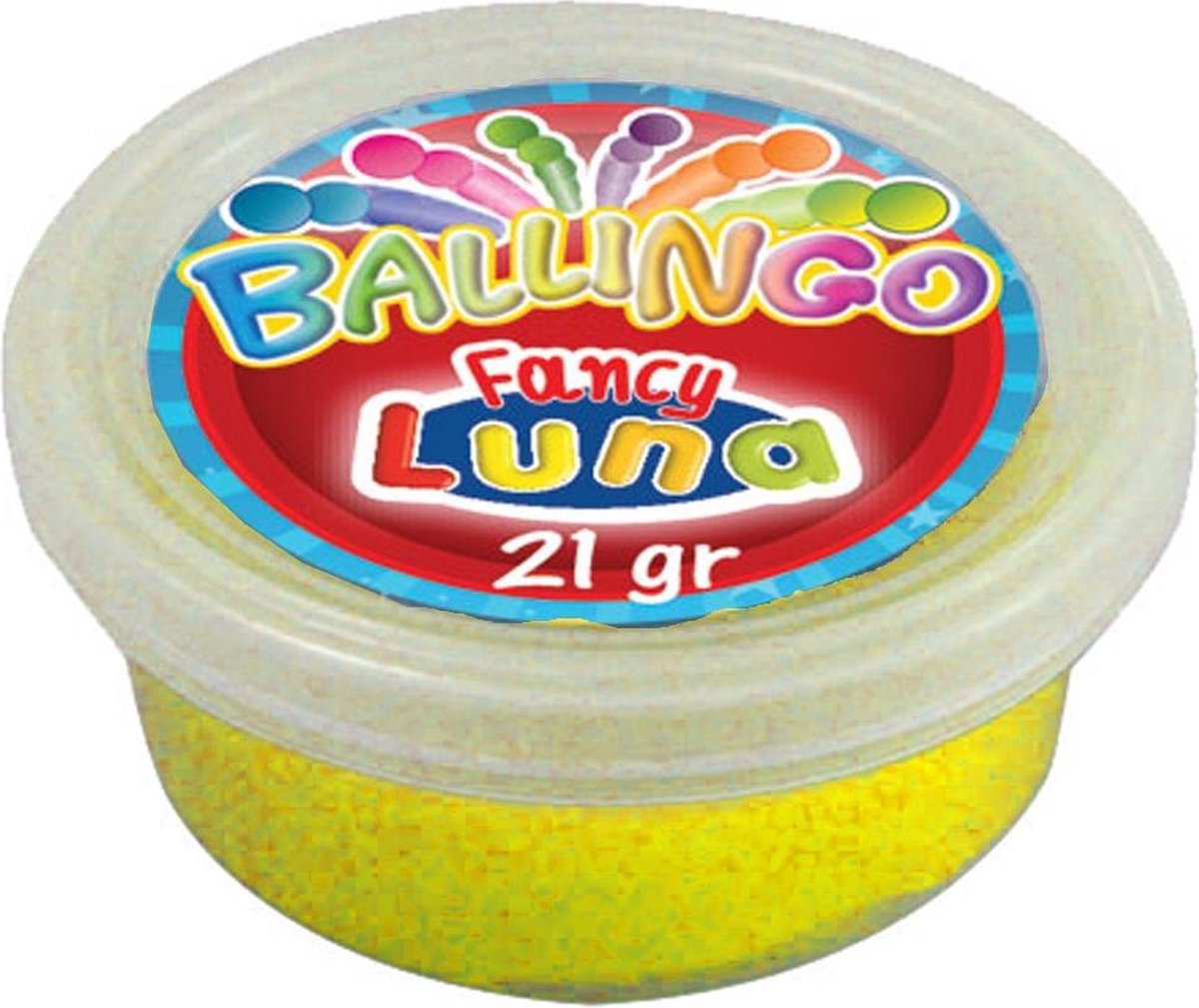 Luna Glitterkneeddeeg Ballingo Junior 21 Gram Geel