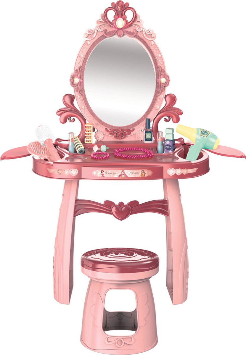 Luna Kaptafel Beauty Meisjes 44 X 76 X 24,5 Cm Roze 3-delig