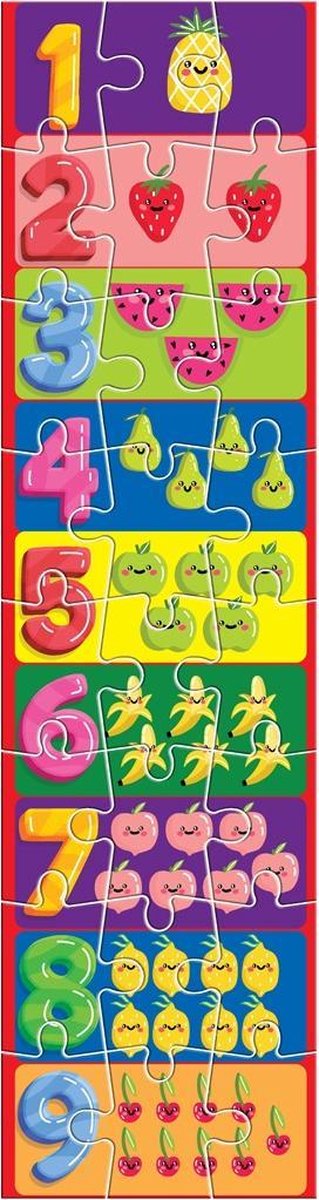 Luna Legpuzzel Nummer Junior 13 X 48 Cm Karton 27-delig