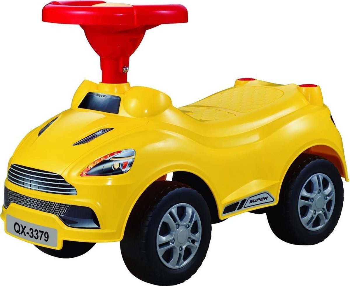 Luna Loopauto Junior 52 X 23,5 Cm Geel