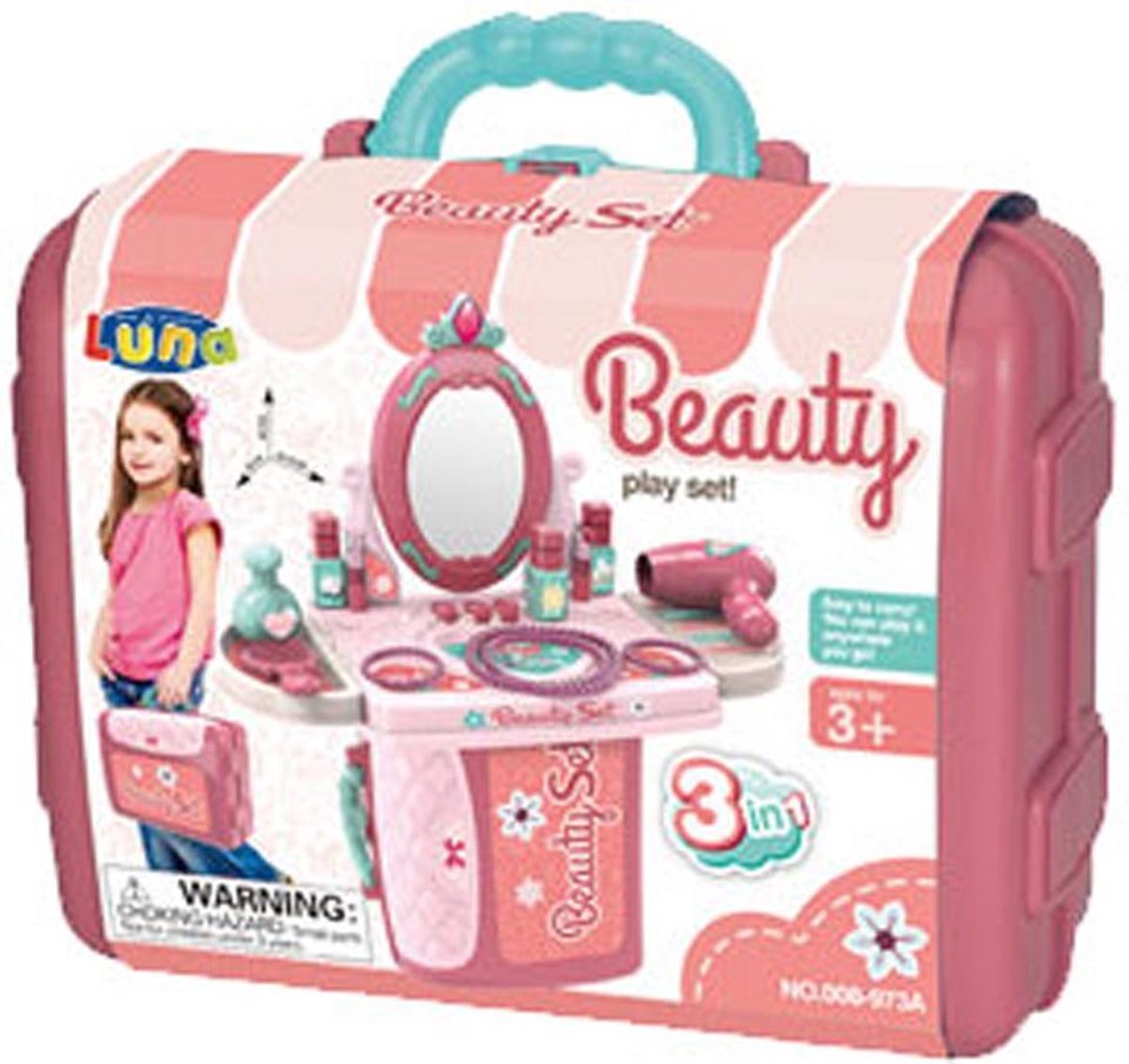 Luna Make-up Speelgoedset Junior 27,2 X 21,8 Cm Roze