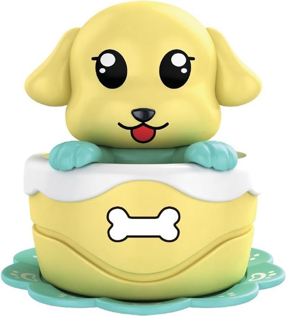 Luna Opwindfiguur Hond Junior 11 Cm Geel