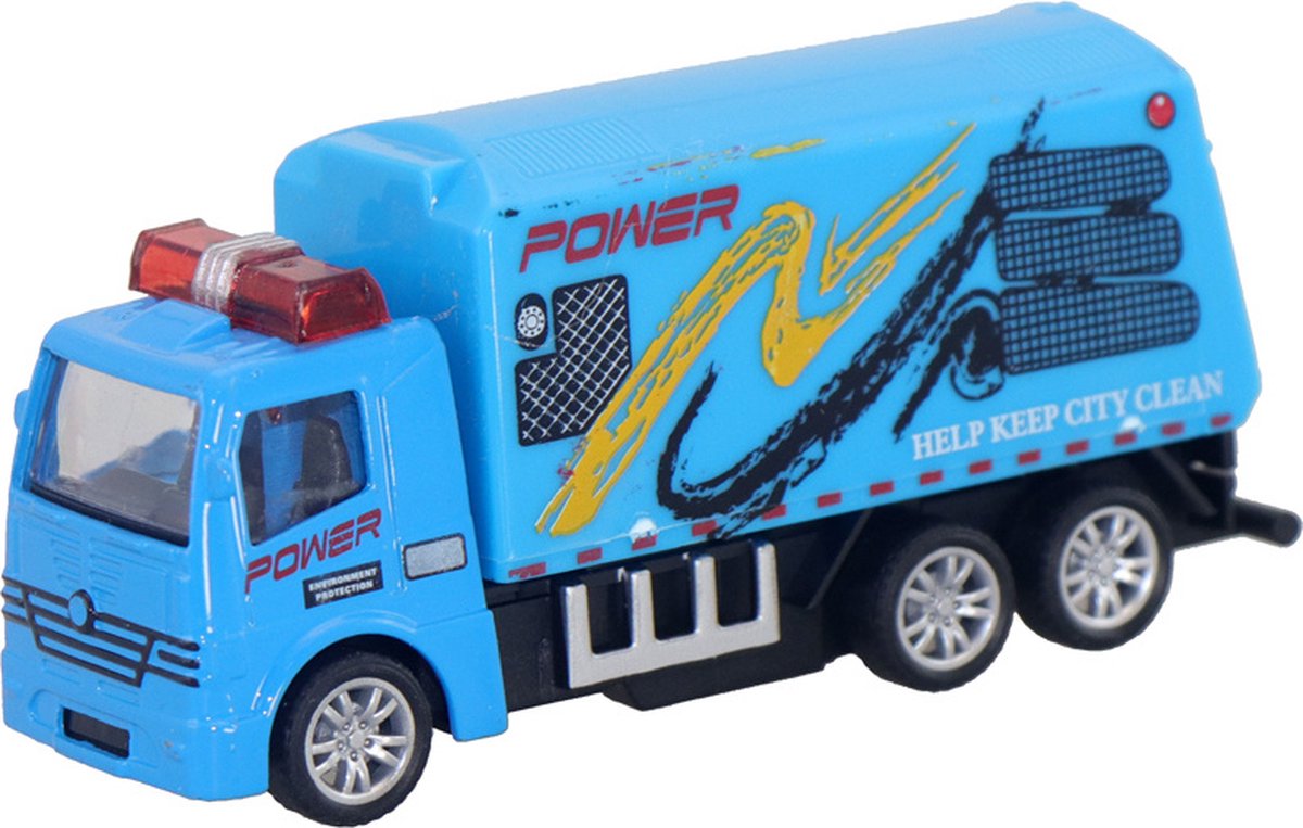 Luna Power Truck Friction Metal Junior 8 Cm Blauw