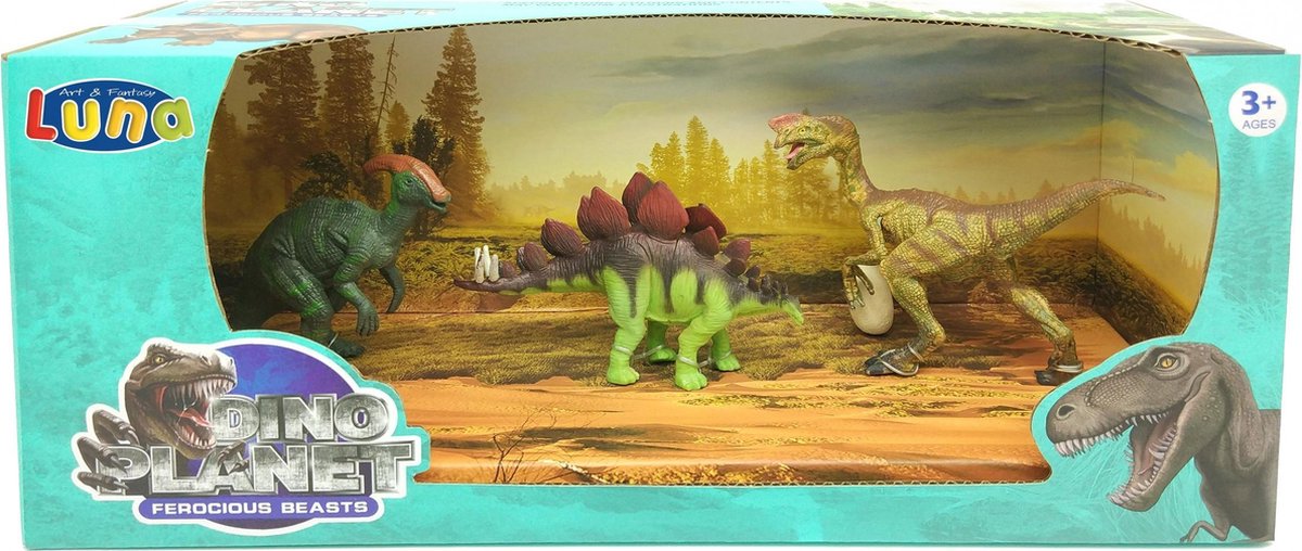 Luna Speelset Dinosaurus Junior 4-delig