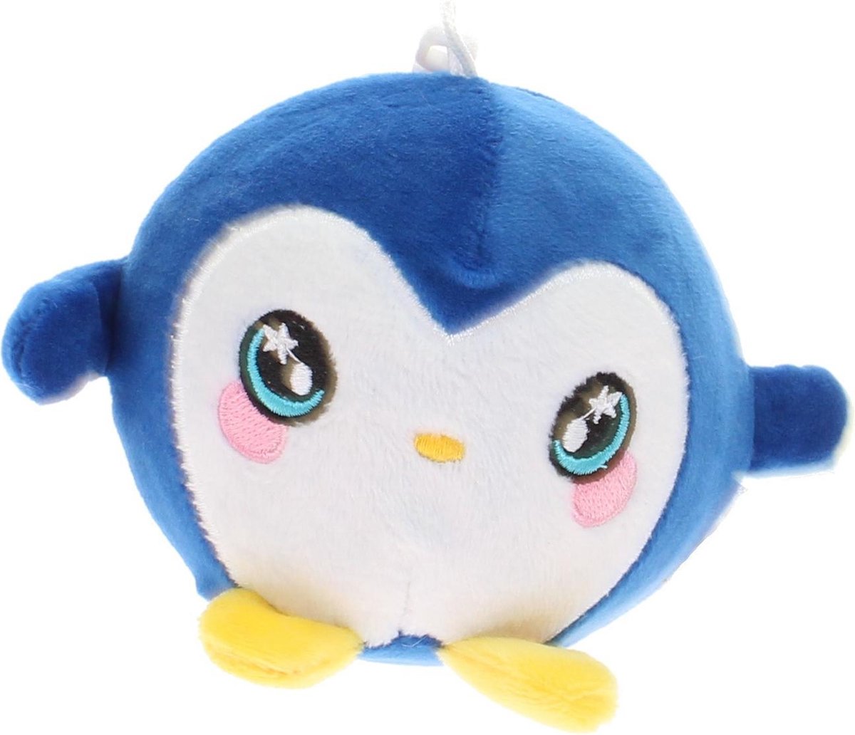 Luna Squishy Pluchen Figuur Sleutelhanger ∅10 Cm Donkerblauw