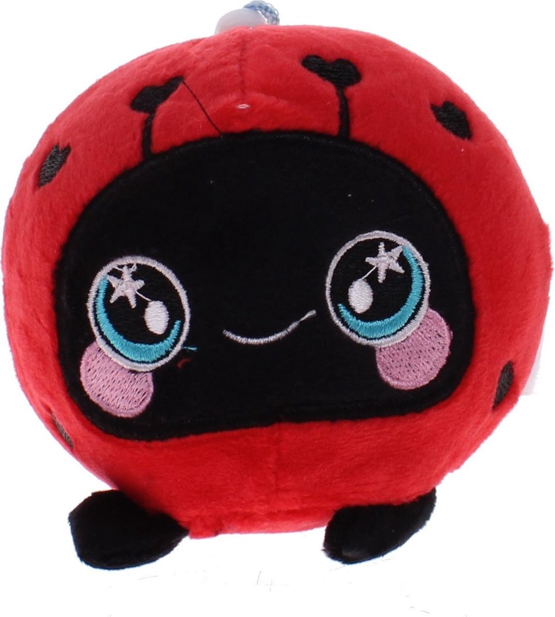 Luna Squishy Pluchen Figuur Sleutelhanger ∅10 Cm Rood