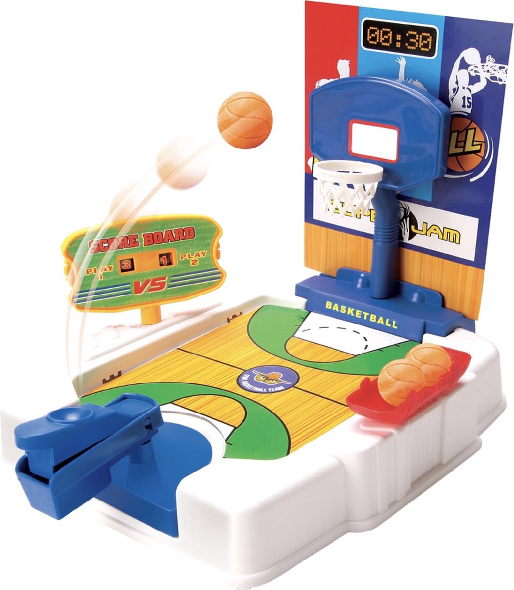 Luna mini-basketbalveld junior-24 cm 16-delig- Grappig- Leuk- Kinderspel