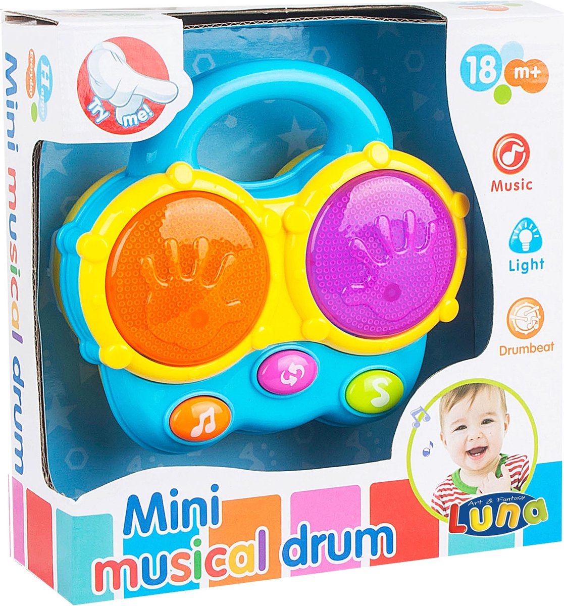 Luna minidrumstel junior multicolor