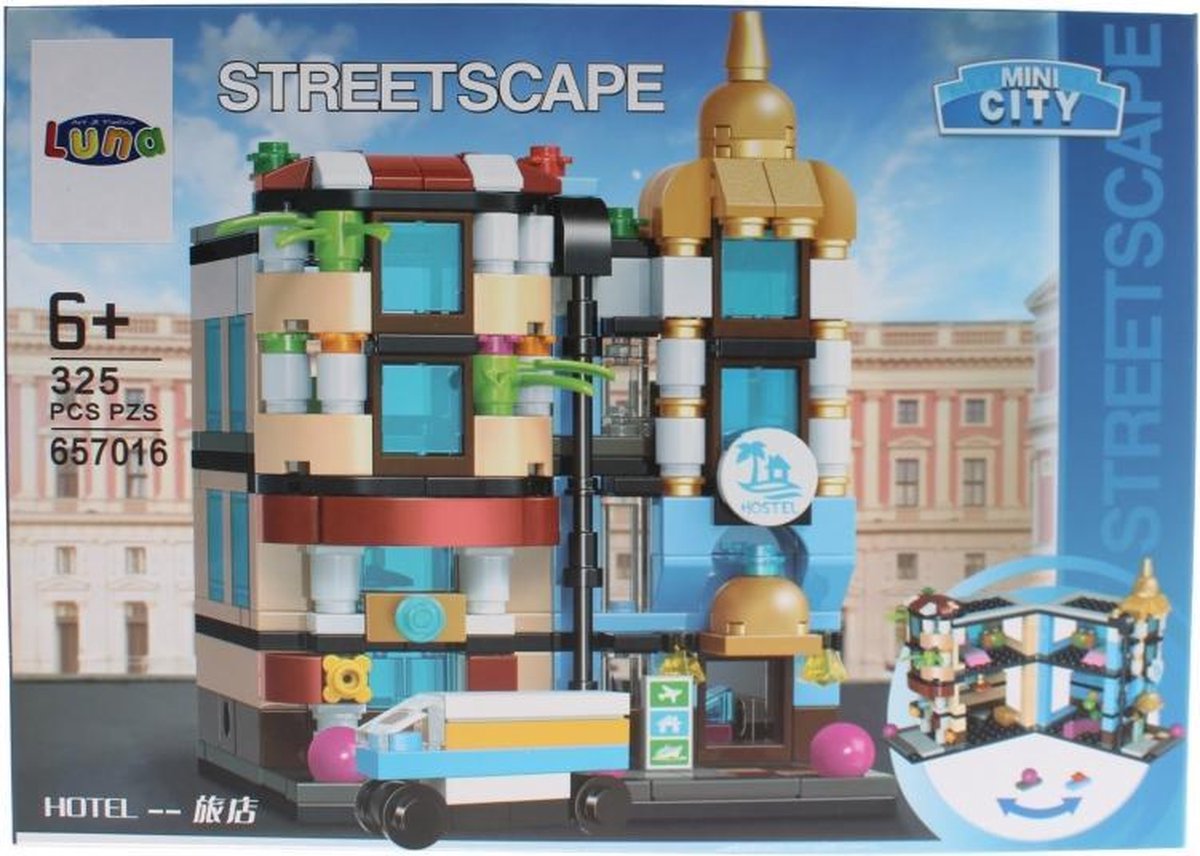 Mini City Streetscape Hotel bouwset 325-delig (657016)