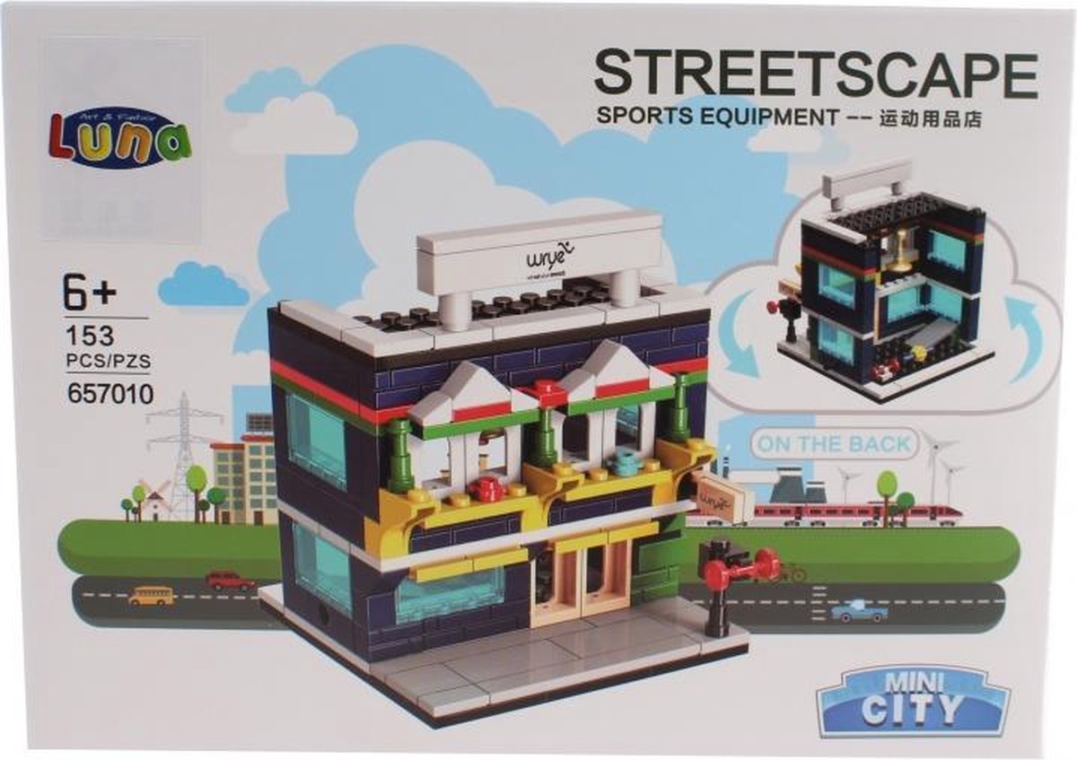 Mini City Streetscape Sports Equipment bouwset 153-delig (657010)