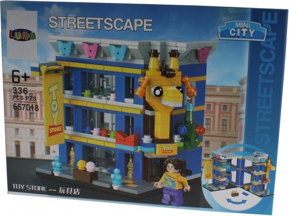 Mini City Streetscape Toy Store bouwset 336-delig (657018)