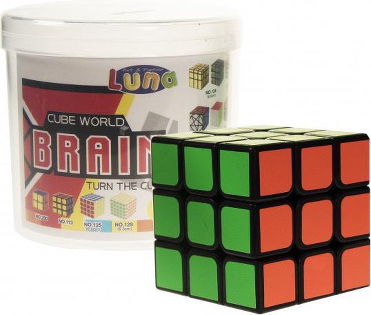 Rubiks Cube 3 x 3 Luna 5,7 cm tweedelig