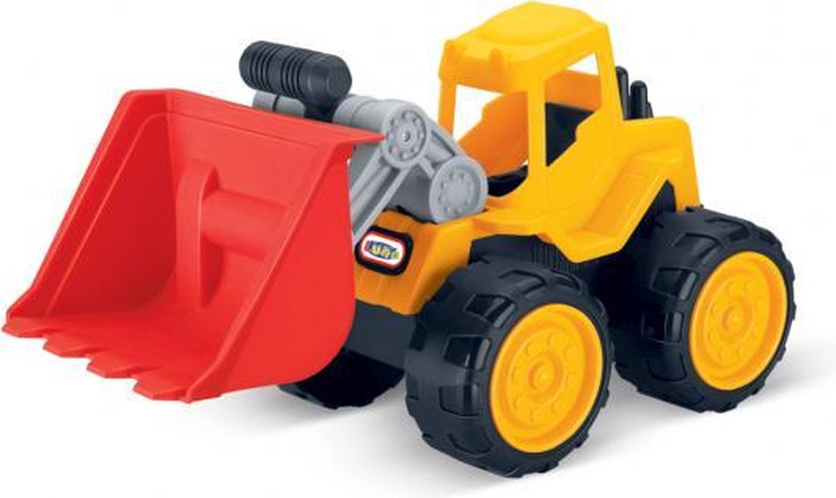 bulldozer junior geel/rood