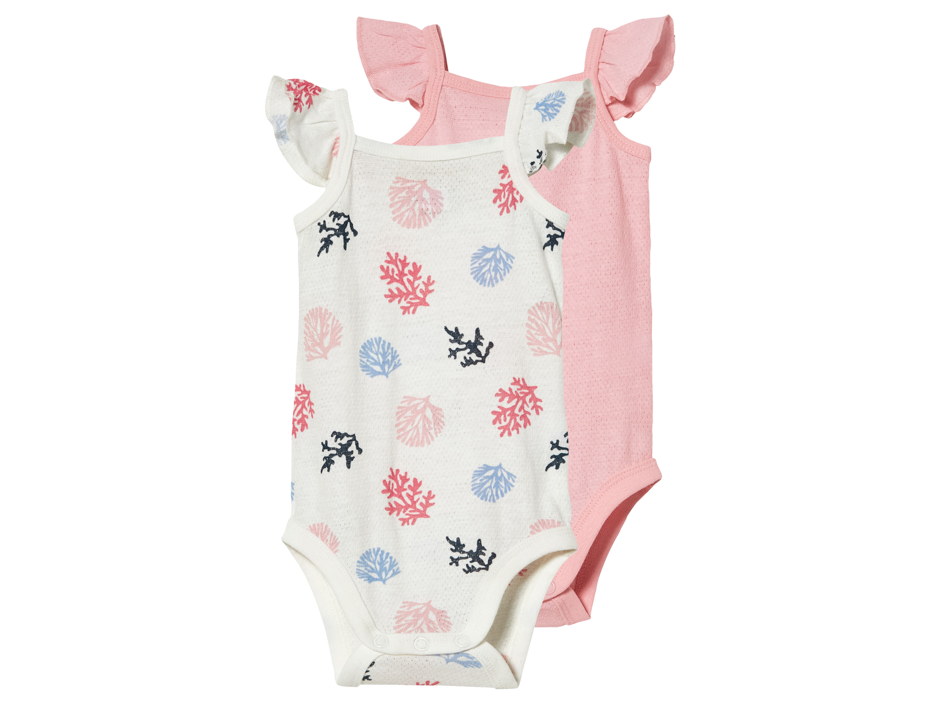 lupilu Baby rompertjes (roze/wit, 50/56)