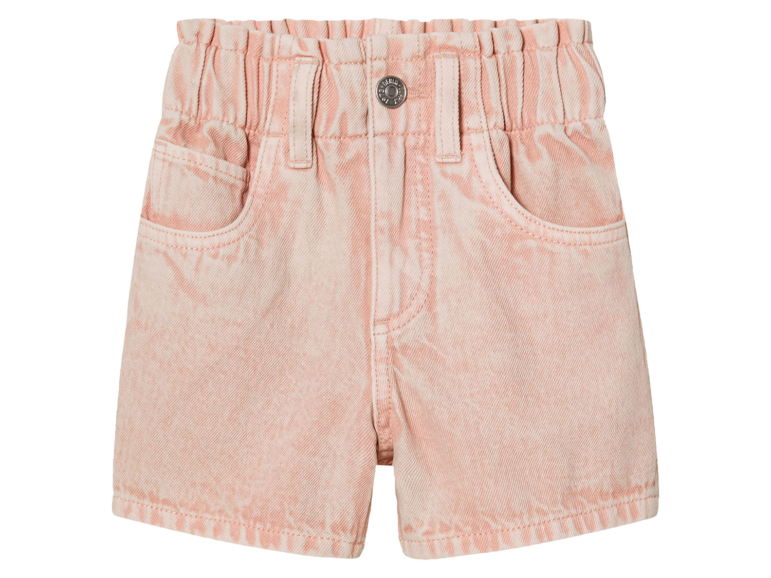 lupilu Kleuters denim paperbag short (Roze, 122/128)