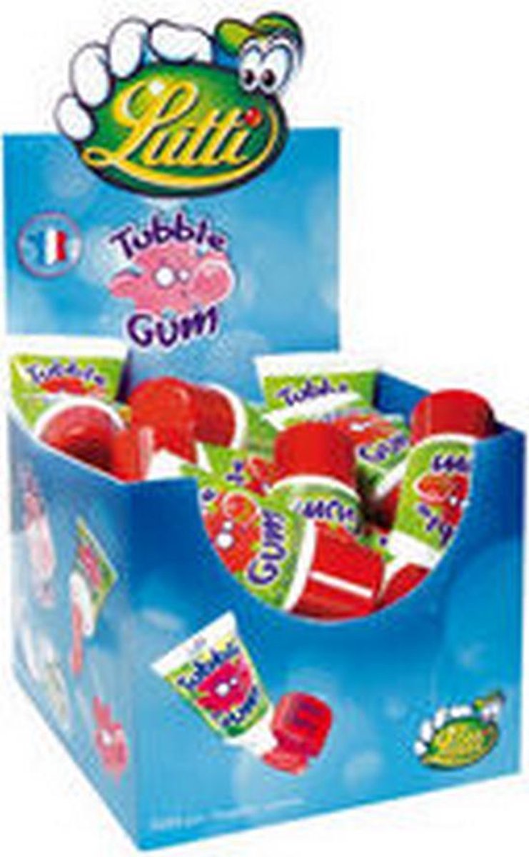 Lutti tubble gum cherry tube 35 gr