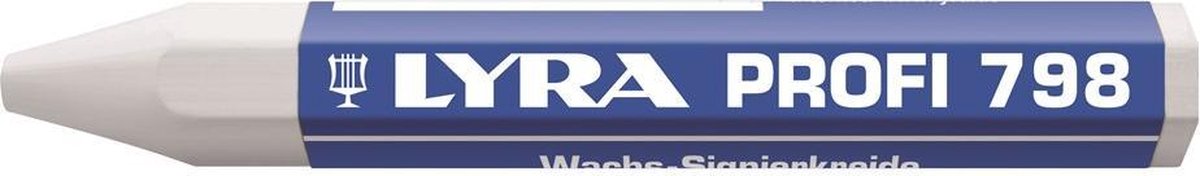 Lyra 4880001 Wasmerkkrijt Profi 798 - Wit (12st)