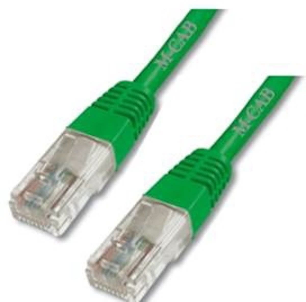 M-Cab CAT6 UTP, PVC, AWG 26, 0.50m 0.5m Groen netwerkkabel