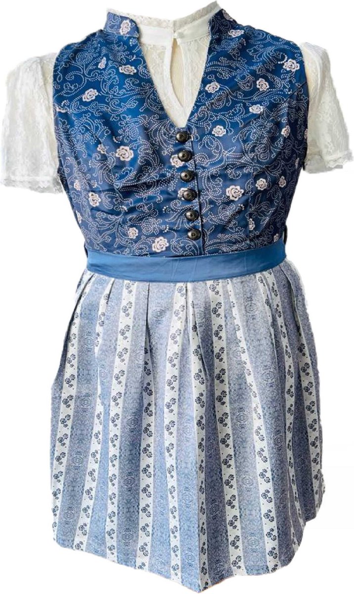 Bel Party Wears / Dirndl - Oktoberfest - Grijs - Maat L