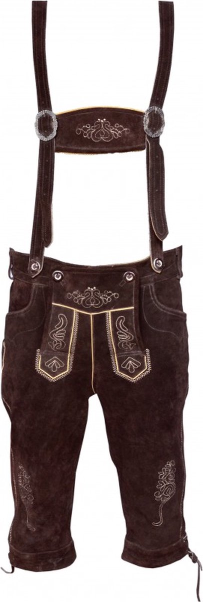 Bel Party Wears / Lederhosen - Kniebund - Cowhide - Met Bretels - Maat 54