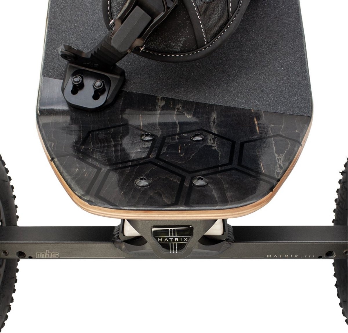 MBS Comp 95 mountainboard Silver Hex