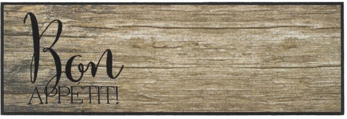 Keukenmat Cook&Wach Bon Appetit woodlook 50x150 cm