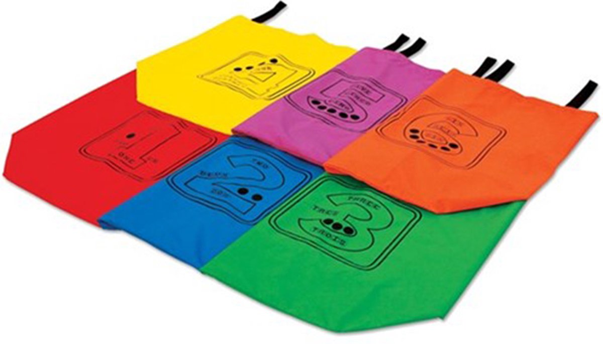   - Zakloop set nummers - Set van 6 - 35 x 75 cm