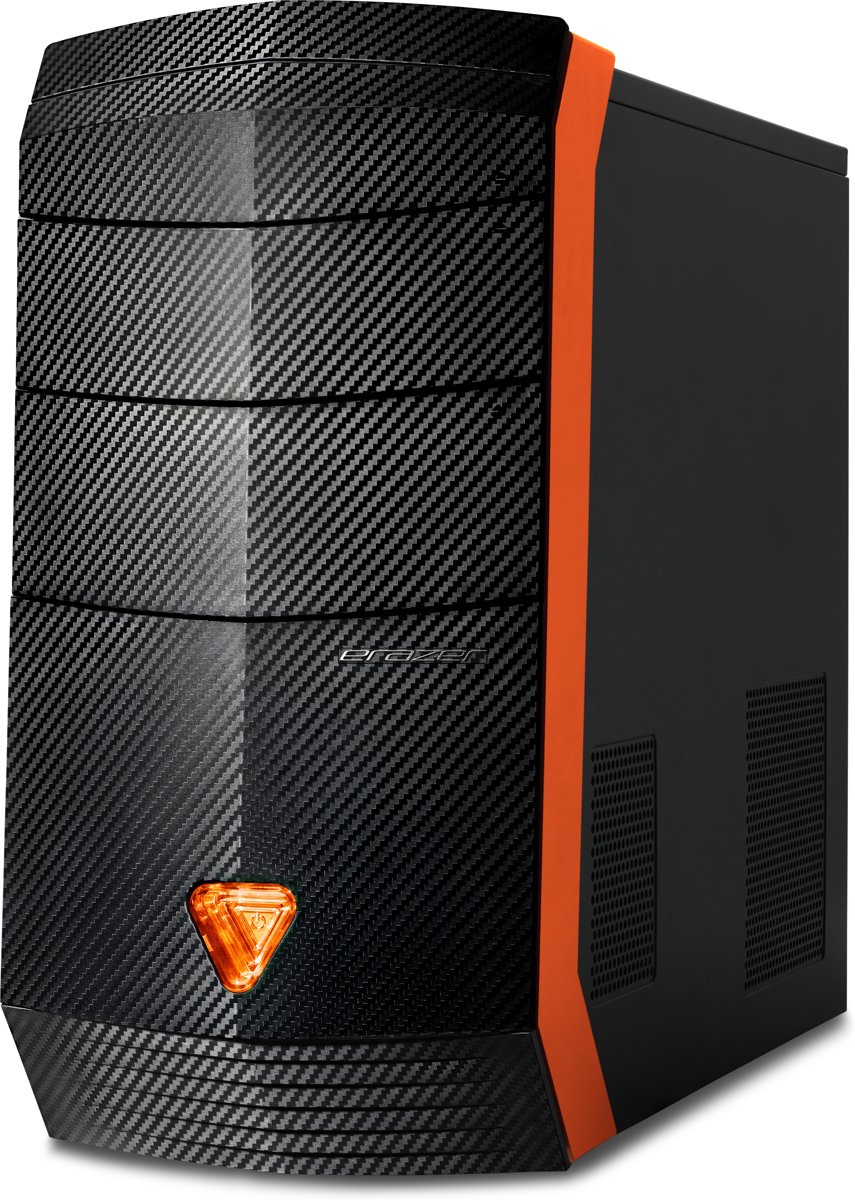 MEDION ERAZER P66037 2.8GHz i5-8400 Intel® 8ste generatie Core™ i5 Zwart, Oranje PC