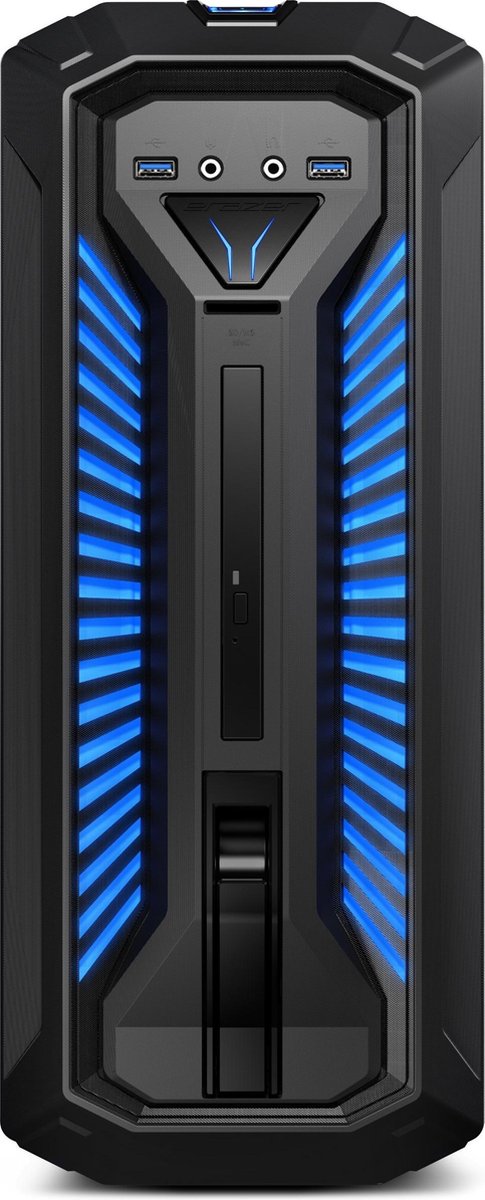 MEDION ERAZER X67054 Intel® 8ste generatie Core™ i7 i7-8700 16 GB DDR4-SDRAM 2256 GB HDD+SSD Zwart PC