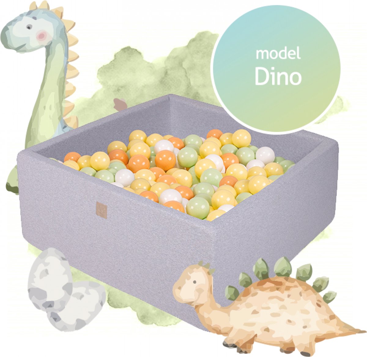 BESTSELLER 110x110x40 incl. 500 ballen - Dino Set