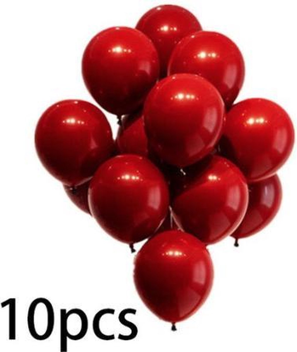 Ballonpakket 10 Stuks Rood (92077)