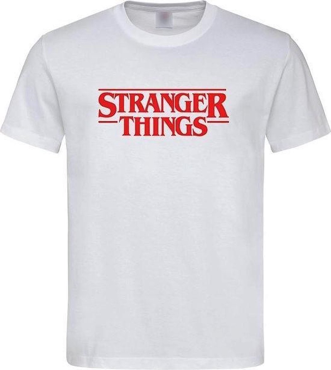 Wit T-Shirt Stranger Things maat M (91122)