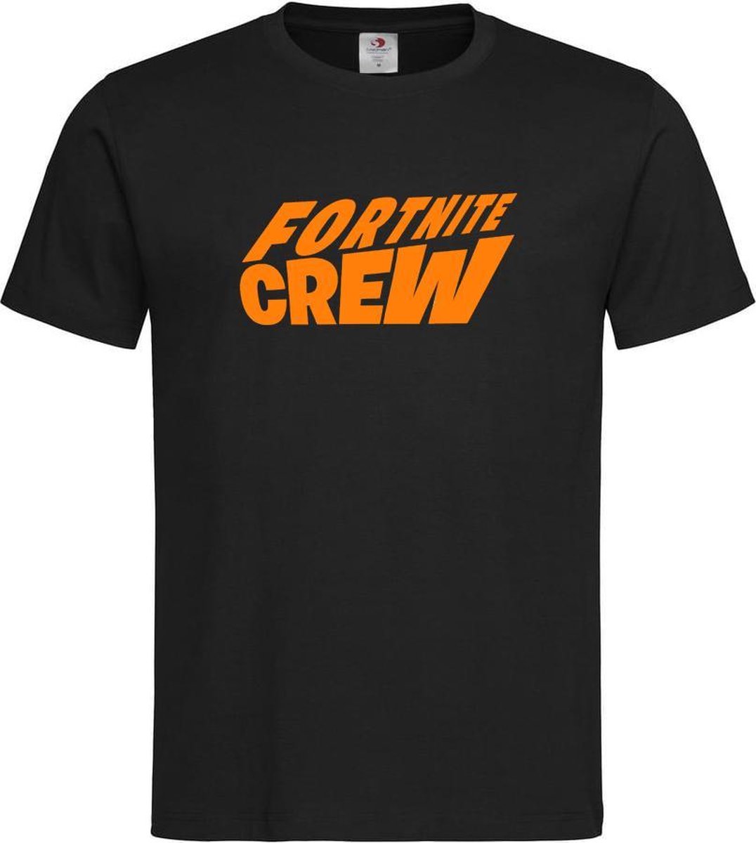 Zwart T shirt met Oranje logo 