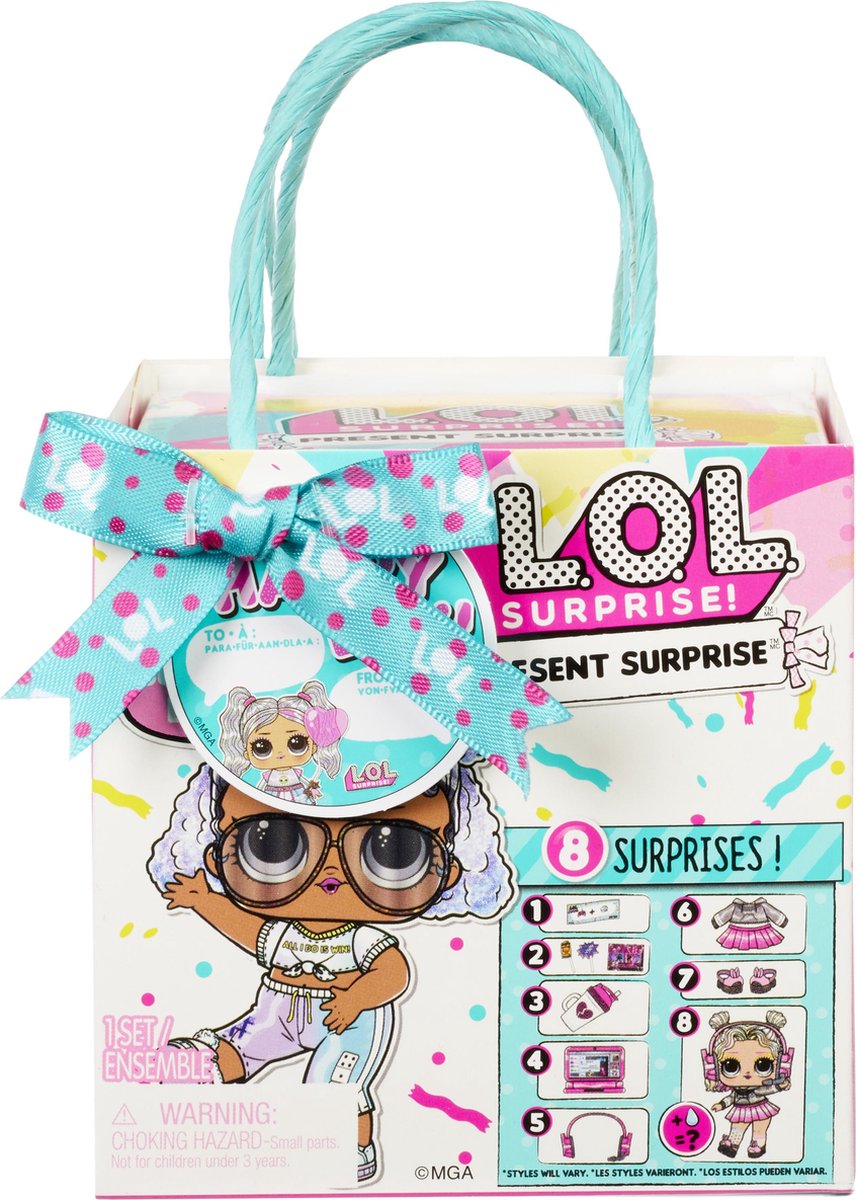 L.O.L. Surprise! LOL Surprise Present Surprise Serie 3 Verjaardagsmaand-thema met 8 verrassingen