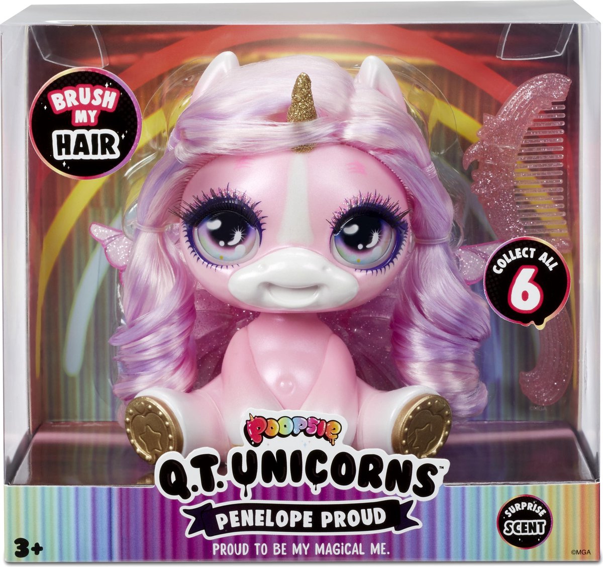 Poopsie Q.T. Unicorn- Penelope Proud (Pink) for Sidekick