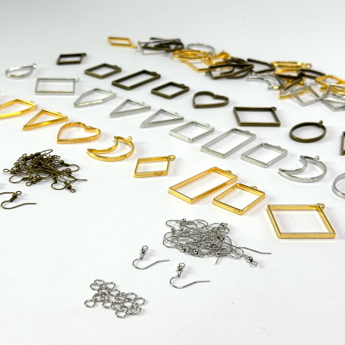   - Open   - Oorbelhangers hars bedels voor Sieraden - Roestvrij staal - 180 stuks