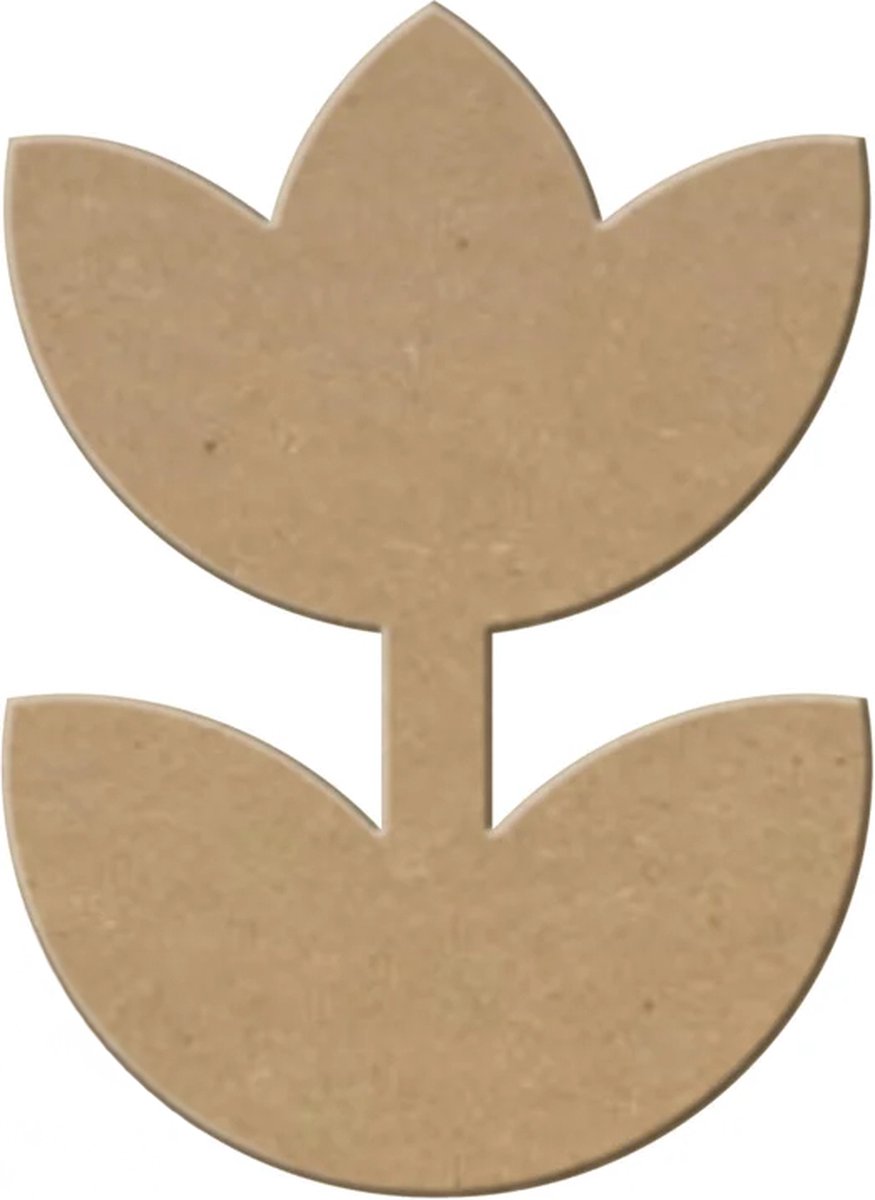 MDF Bloem, creatief, knutselen, deco, 6 stuks, 3mm mdf 20cm