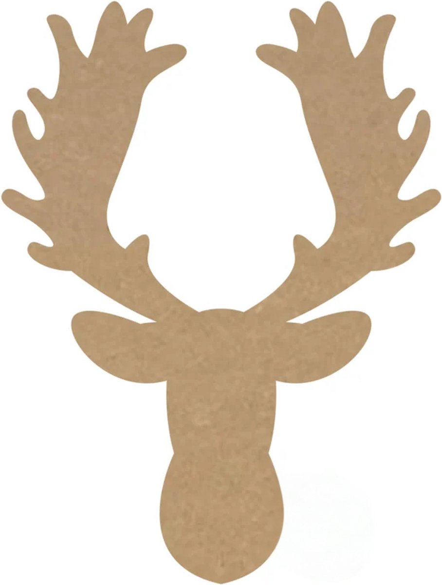 MDF Eland, creatief, knutselen, deco, 3 stuks, 3mm mdf 37cm
