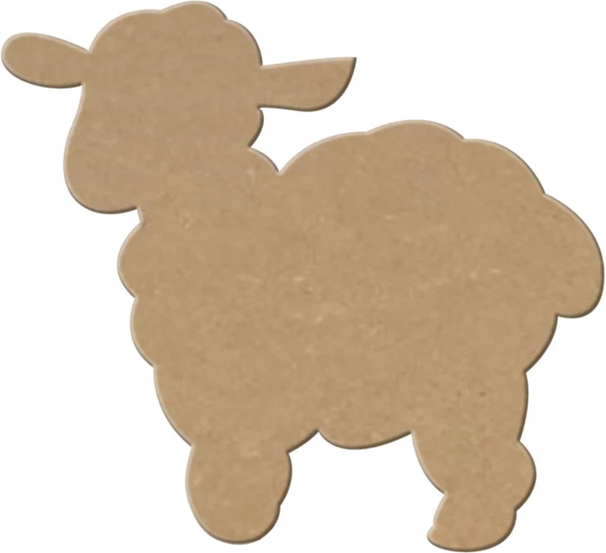 MDF Lammetje, creatief, knutselen, deco, 6 stuks, 3mm mdf 20cm