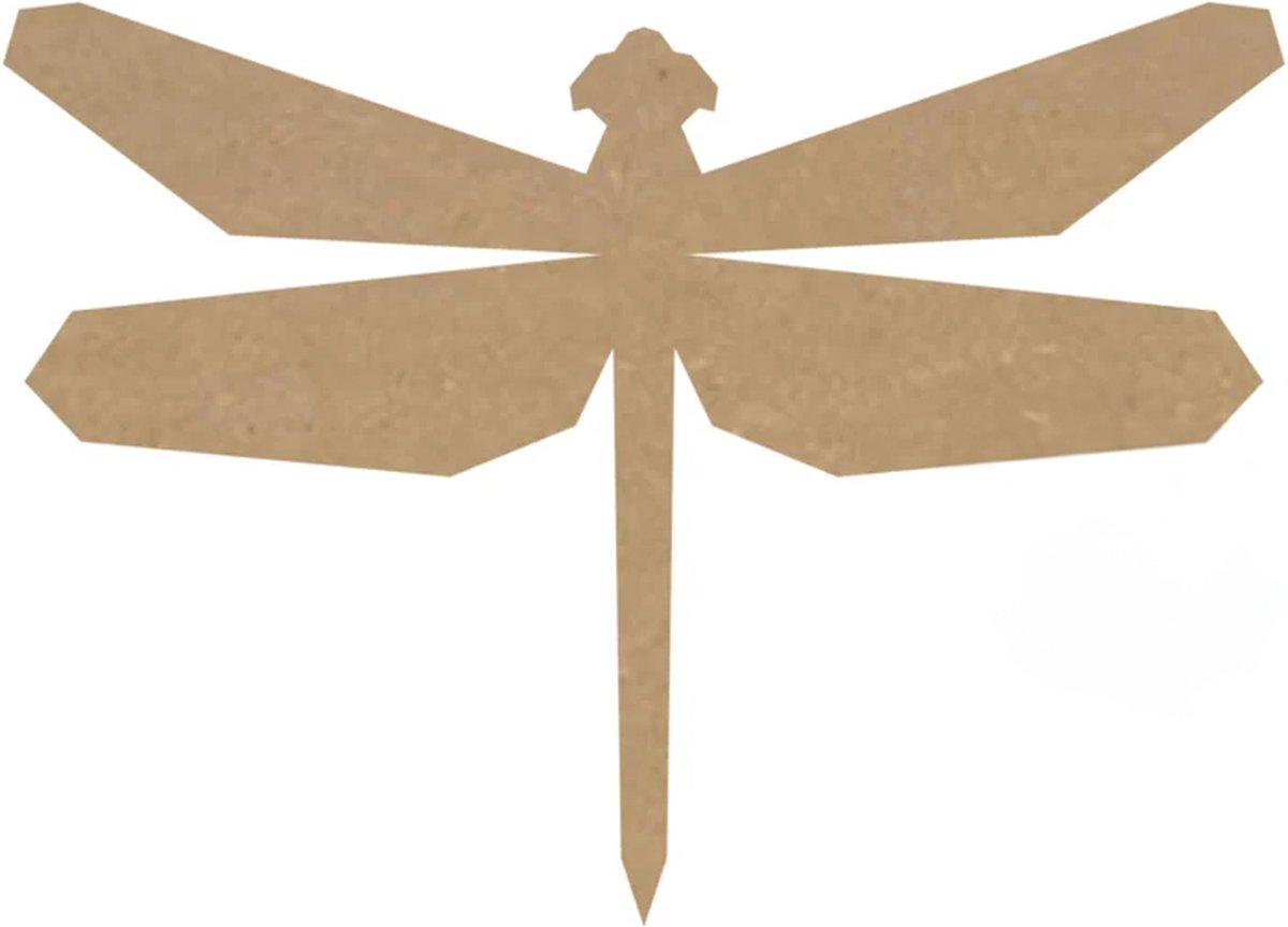 MDF Libelle, creatief, knutselen, deco, 12 stuks, 3mm mdf 10cm