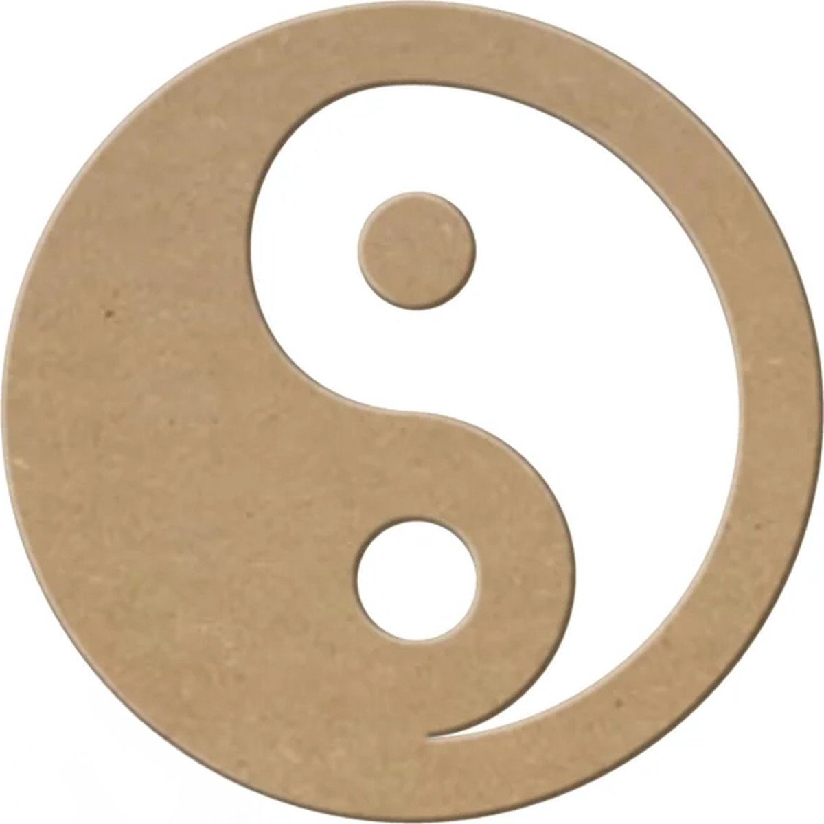 MDF Yin yang, creatief, knutselen, deco, 12 stuks, 3mm mdf 10cm