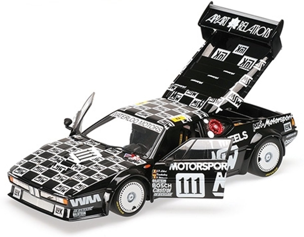 MINICHAMPS BMW M1 – MK Motosport Voorgemonteerd Sportwagen miniatuur 1:18