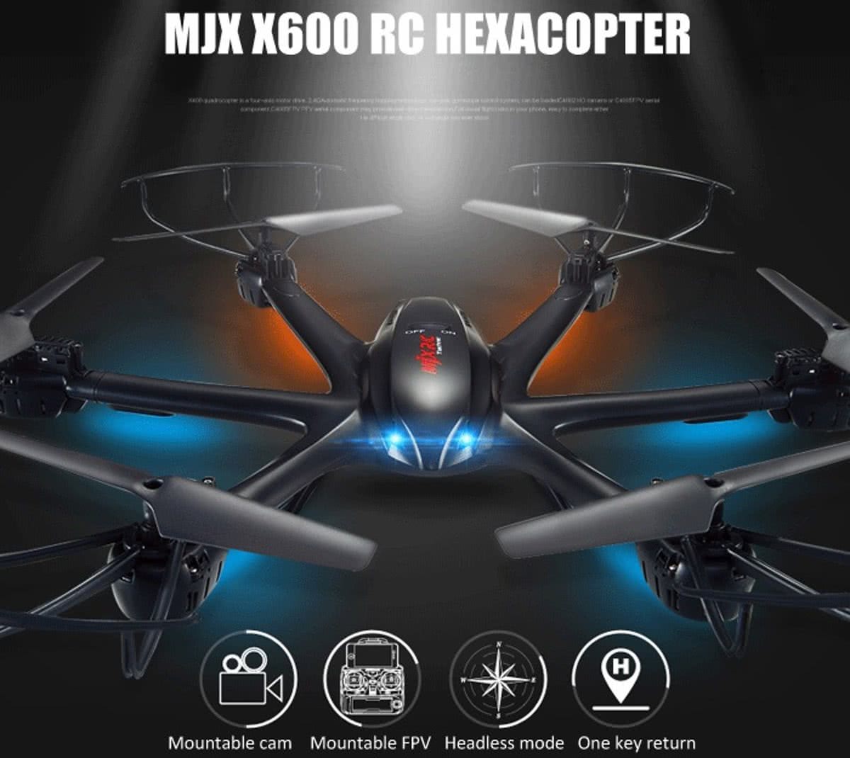 MJX X600 2.4gHz Drone Hexacopter