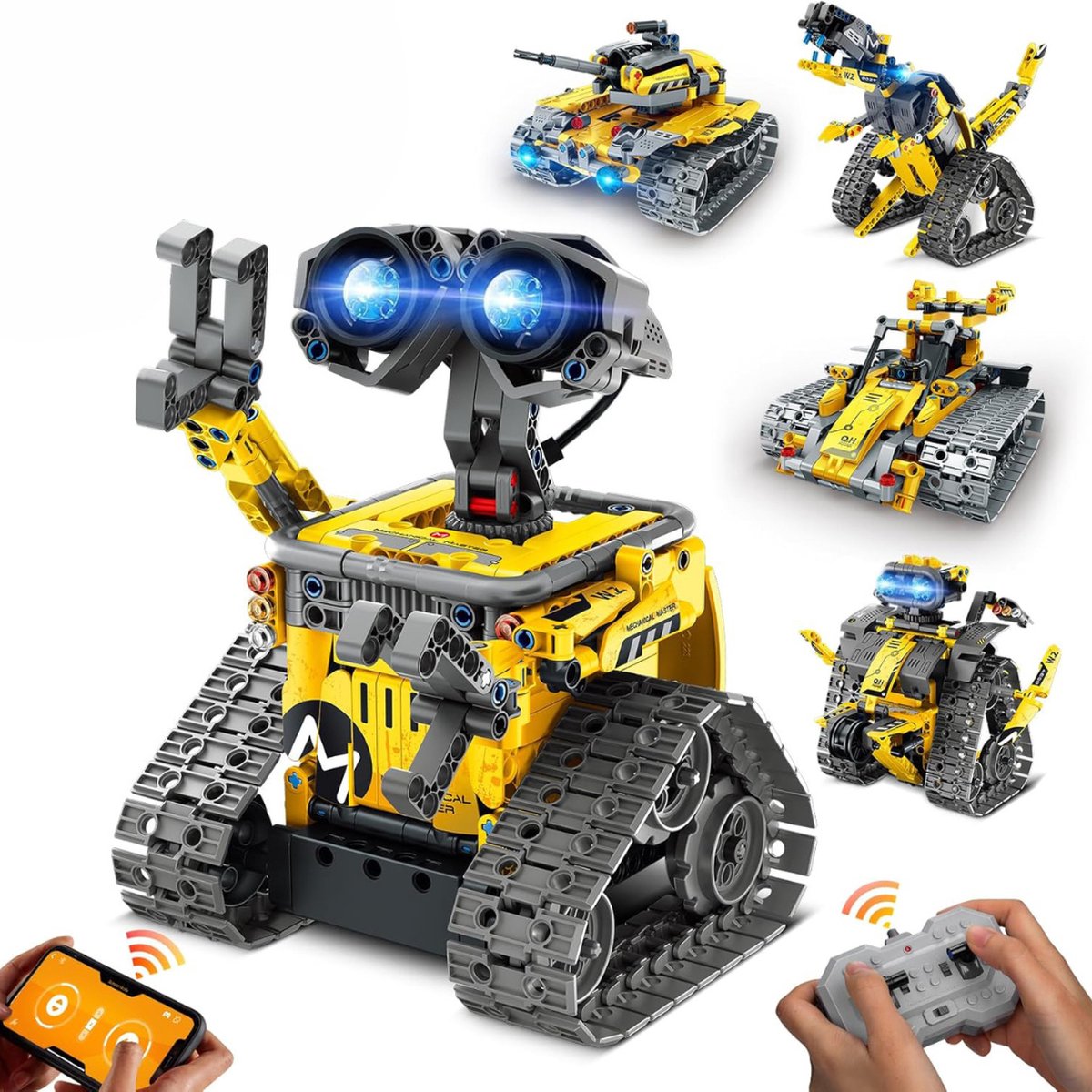   Robot Bouwpakket - Modelbouw Volwassenen - Kinderspeelgoed - Geel en Zwart